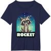 imageMarvel Guardians of the Galaxy Volume 3 Baby Rocket Toony TShirtNavy Blue