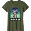 imageMarvel Guardians of the Galaxy Volume 3 Baby Rocket Toony TShirtOlive Green