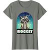imageMarvel Guardians of the Galaxy Volume 3 Baby Rocket Toony TShirtOlive Heather