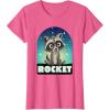 imageMarvel Guardians of the Galaxy Volume 3 Baby Rocket Toony TShirtPink Heather
