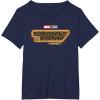imageMarvel Guardians of the Galaxy Volume 3 Movie Logo TShirtNavy Blue