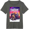 imageMarvel Guardians of the Galaxy Volume 3 Movie Poster TShirtAsphalt Grey