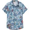 imageMarvel Mens Button Down ShirtWhite Retro Paradise