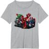 imageMarvel Studios Deadpool ampamp Wolverine Avengers Assemble Homage TShirtHeather Grey