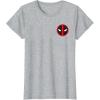 imageMarvel Studios Deadpool ampamp Wolverine Bold Corner Symbol TShirtHeather Grey