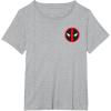 imageMarvel Studios Deadpool ampamp Wolverine Bold Corner Symbol TShirtHeather Grey