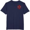 imageMarvel Studios Deadpool ampamp Wolverine Bold Corner Symbol TShirtNavy Blue