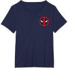 imageMarvel Studios Deadpool ampamp Wolverine Bold Corner Symbol TShirtNavy Blue