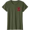 imageMarvel Studios Deadpool ampamp Wolverine Bold Corner Symbol TShirtOlive Green