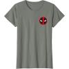 imageMarvel Studios Deadpool ampamp Wolverine Bold Corner Symbol TShirtOlive Heather