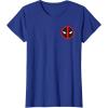 imageMarvel Studios Deadpool ampamp Wolverine Bold Corner Symbol TShirtRoyal Blue