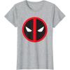 imageMarvel Studios Deadpool ampamp Wolverine Bold Deadpool Symbol TShirtHeather Grey