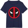 imageMarvel Studios Deadpool ampamp Wolverine Bold Deadpool Symbol TShirtNavy Blue