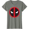 imageMarvel Studios Deadpool ampamp Wolverine Bold Deadpool Symbol TShirtOlive Heather