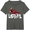 imageMarvel Studios Deadpool ampamp Wolverine Ladypool Toony Art TShirtAsphalt Grey