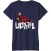 imageMarvel Studios Deadpool ampamp Wolverine Ladypool Toony Art TShirtNavy Blue