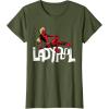 imageMarvel Studios Deadpool ampamp Wolverine Ladypool Toony Art TShirtOlive Green