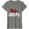 imageMarvel Studios Deadpool ampamp Wolverine Ladypool Toony Art TShirtOlive Heather
