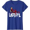 imageMarvel Studios Deadpool ampamp Wolverine Ladypool Toony Art TShirtRoyal Blue