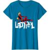 imageMarvel Studios Deadpool ampamp Wolverine Ladypool Toony Art TShirtSapphire Blue
