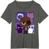 imageMarvel Studios The Marvels Nick Fury and Flerkittens Cute TShirtAsphalt Grey