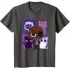 imageMarvel Studios The Marvels Nick Fury and Flerkittens Cute TShirtAsphalt Grey