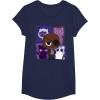 imageMarvel Studios The Marvels Nick Fury and Flerkittens Cute TShirtNavy Blue