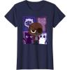 imageMarvel Studios The Marvels Nick Fury and Flerkittens Cute TShirtNavy Blue