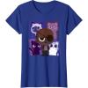 imageMarvel Studios The Marvels Nick Fury and Flerkittens Cute TShirtRoyal Blue