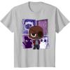 imageMarvel Studios The Marvels Nick Fury and Flerkittens Cute TShirtSilver Grey