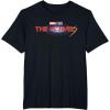 imageMarvel Studios The Marvels Official Movie Logo TShirtBlack