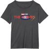 imageMarvel Studios The Marvels Official Movie Logo TShirtDark Heather Grey