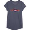 imageMarvel Studios The Marvels Official Movie Logo TShirtHeather Blue