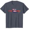 imageMarvel Studios The Marvels Official Movie Logo TShirtHeather Blue