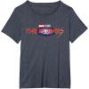 imageMarvel Studios The Marvels Official Movie Logo TShirtHeather Blue