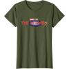 imageMarvel Studios The Marvels Official Movie Logo TShirtOlive Green