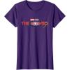 imageMarvel Studios The Marvels Official Movie Logo TShirtPurple