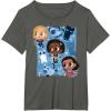 imageMarvel Studios The Marvels Super Heroes and Flerkittens Cute TShirtAsphalt Grey