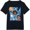 imageMarvel Studios The Marvels Super Heroes and Flerkittens Cute TShirtBlack