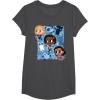 imageMarvel Studios The Marvels Super Heroes and Flerkittens Cute TShirtDark Heather Grey