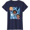 imageMarvel Studios The Marvels Super Heroes and Flerkittens Cute TShirtNavy Blue