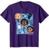 imageMarvel Studios The Marvels Super Heroes and Flerkittens Cute TShirtPurple