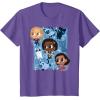 imageMarvel Studios The Marvels Super Heroes and Flerkittens Cute TShirtPurple Heather