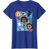 imageMarvel Studios The Marvels Super Heroes and Flerkittens Cute TShirtRoyal Blue