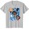 imageMarvel Studios The Marvels Super Heroes and Flerkittens Cute TShirtSilver Grey