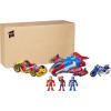 imageMarvel Super Hero Adventures Figure and Jetquarters Multipack 3 Action Figures and 3 Vehicles 5Inch Toys for Kids Ages 3 and Up Amazon ExclusiveVehicle Multipack
