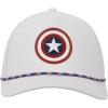 imageMarvel Universe Captain America Shield Adult White Elite Flex Snapback Hat