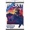 imageTrends International Marvel Guardians of the Galaxy Vol 3  Rocket One Sheet Wall Poster 34L x 224W Premium Unframed VersionPremium Print and Black Hanger Bundle
