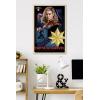 imageTrends International Marvel The Marvels  Captain Marvel Wall Poster 34L x 224W Premium Unframed VersionBlonde Framed Version