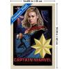 imageTrends International Marvel The Marvels  Captain Marvel Wall Poster 34L x 224W Premium Unframed VersionBlonde Framed Version